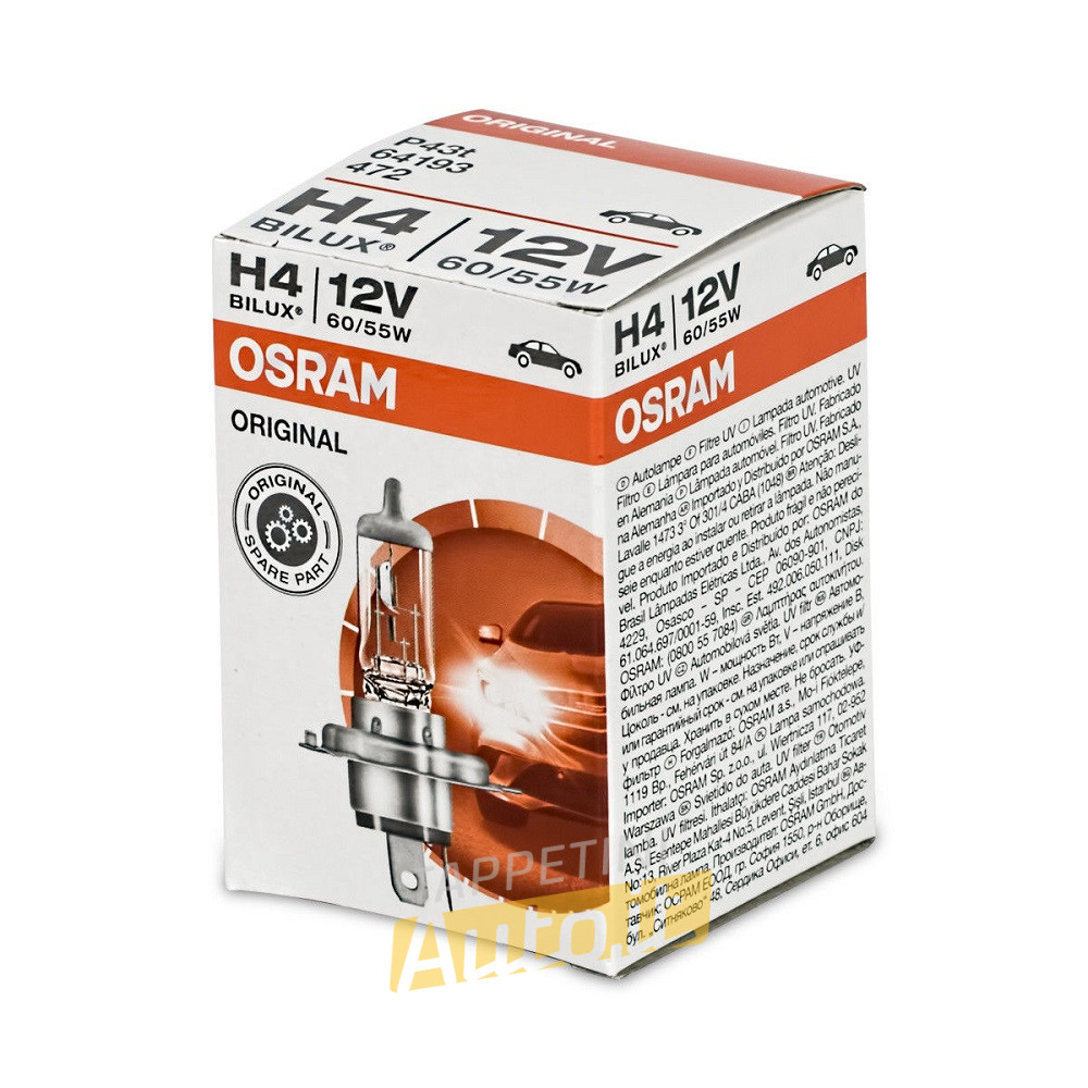 Lampadina per auto OSRAM 12V H4 60/55W Original line