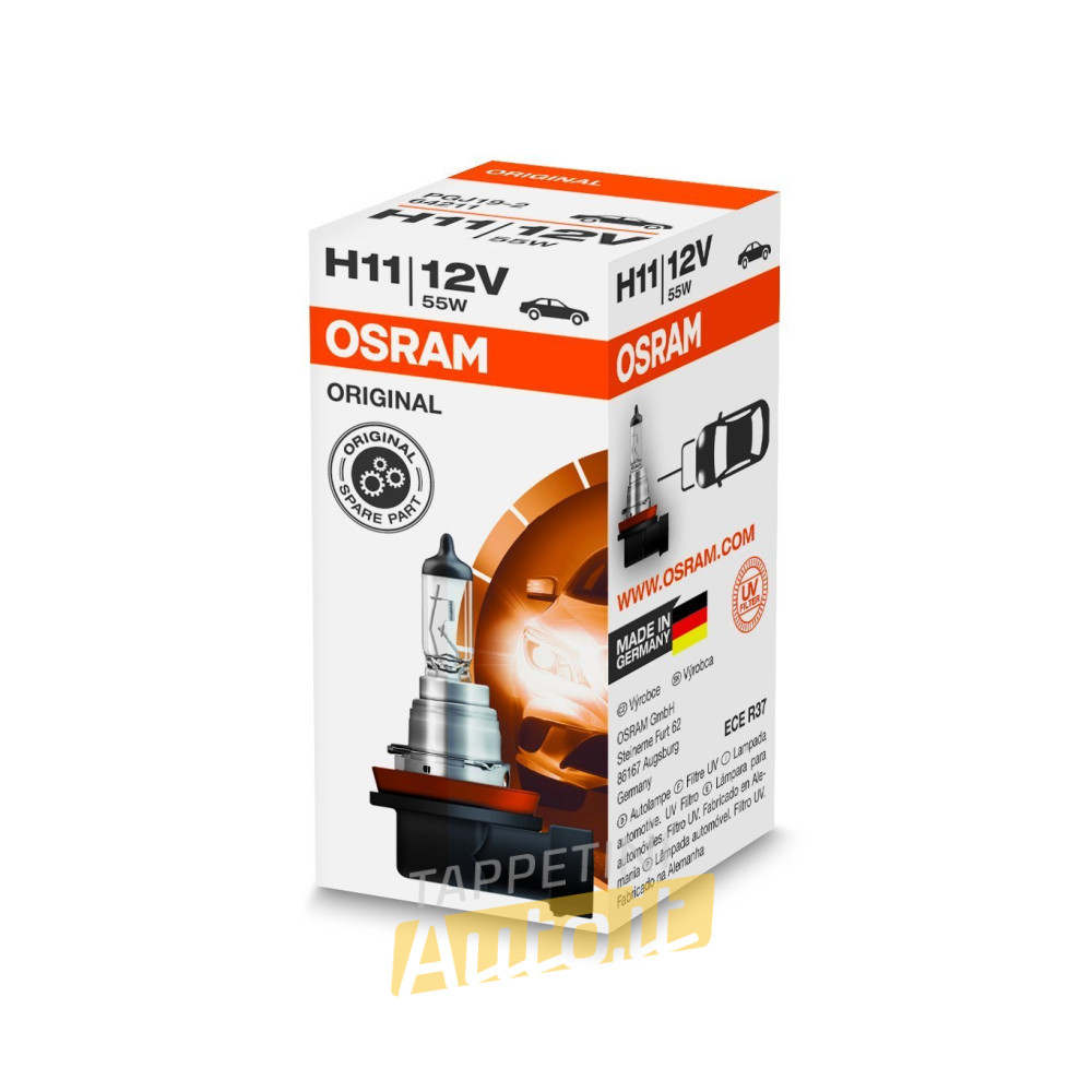 Lampadina per auto OSRAM 12V H11 55W Original line