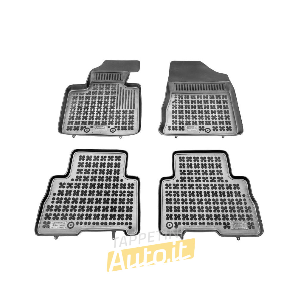 Tappetini in gomma con bordo alto KIA Sorento II (2013-2015) - TAPPETINI IN GOMMA