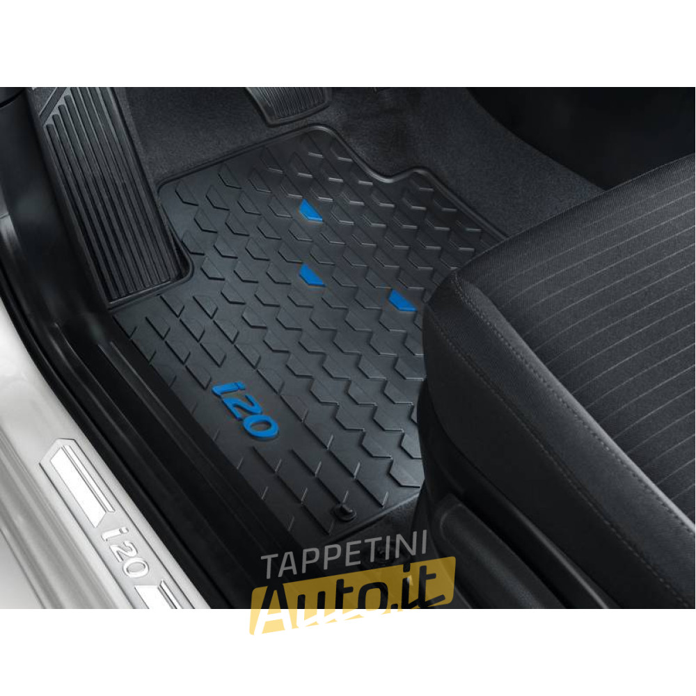 Tappetini in gomma originali HYUNDAI i20 (logo BLU) (2020-) - TAPPETINI IN GOMMA Tappetini in gomma originali HYUNDAI i20 (logo BLU) (2020-) - TAPPETINI IN GOMMA