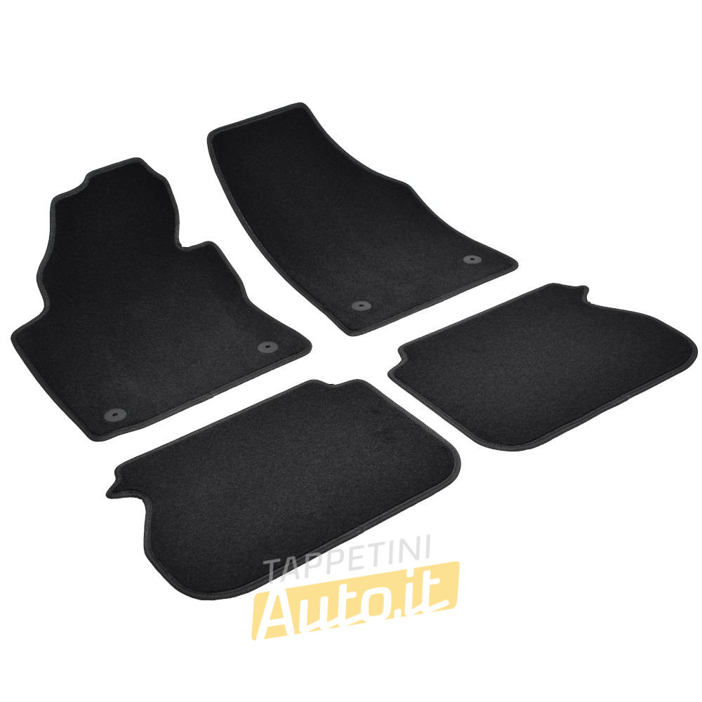 Tappetini auto VOLKSWAGEN CADDY III LIFE (Due file (set completo di 4 tappeti)) Combi (2010-2015) Bott. rotondi - TAPPETINI AUTO