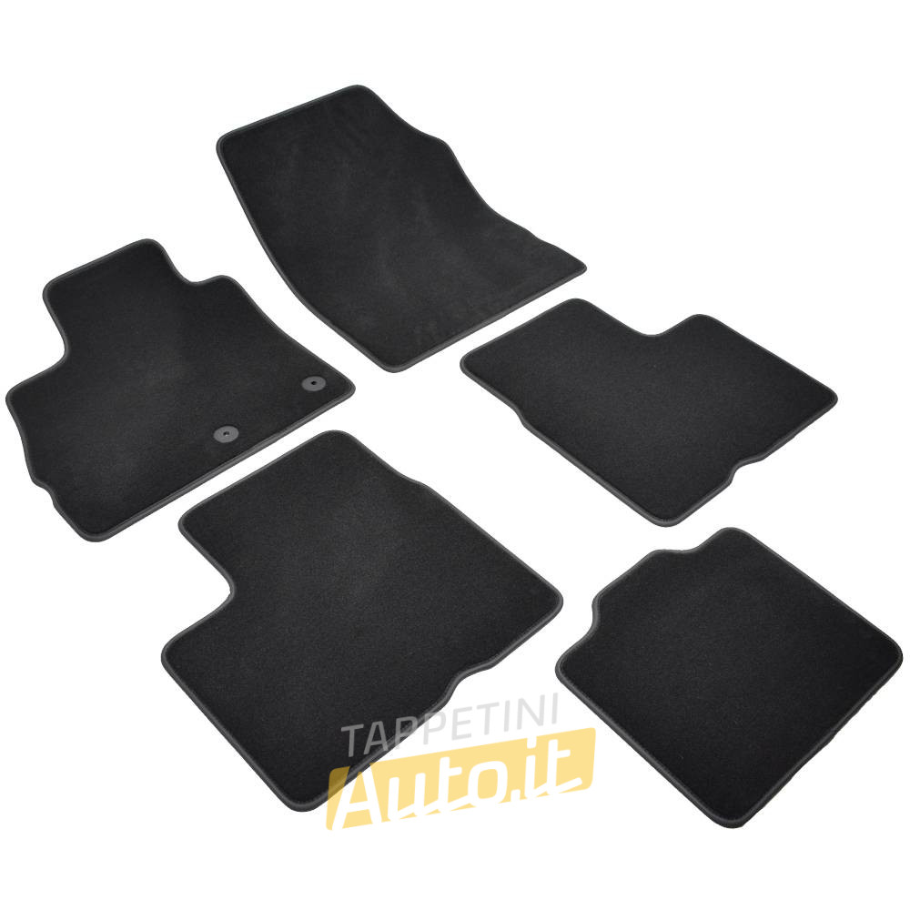 Tappetini auto RENAULT GRAND SCENIC III (Due file (set completo di 4 tappeti)) (2009-2016) Bott. rotondi - TAPPETINI AUTO